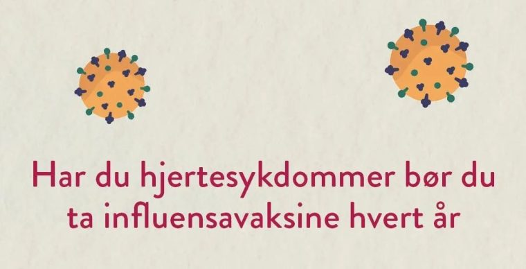 Hjertesyke bør ta influensavaksine